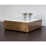 Hudson Square Coffee Table, White - Modern Furniture - Coffee Tables - High Fashion Home