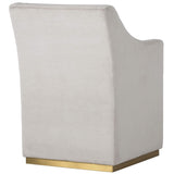 Zane Wheeled Lounge Chair, Prosecco - Furniture - Chairs - High Fashion Home