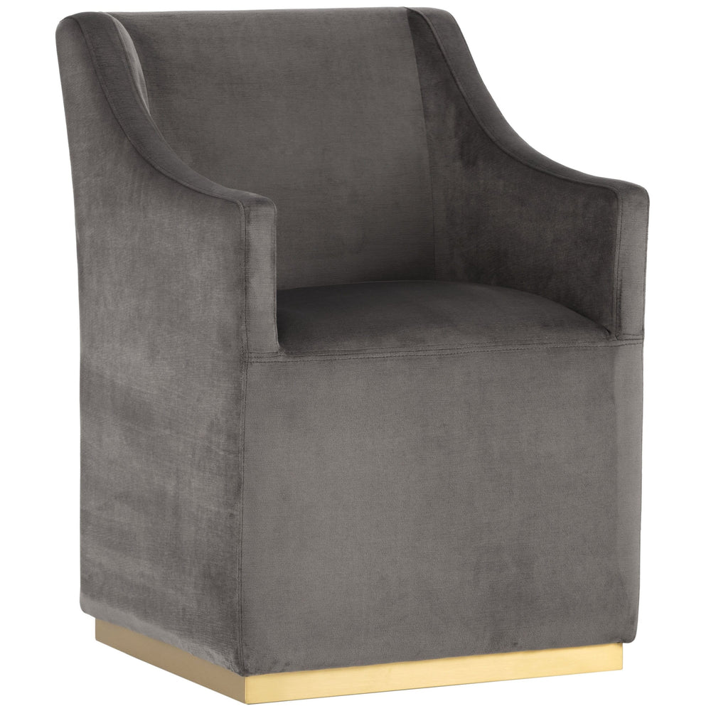 Zane Wheeled Lounge Chair, Pebble - Furniture - Sunpan