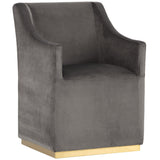 Zane Wheeled Lounge Chair, Pebble - Furniture - Sunpan