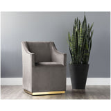 Zane Wheeled Lounge Chair, Pebble - Furniture - Sunpan