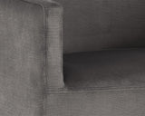 Zane Wheeled Lounge Chair, Pebble - Furniture - Sunpan