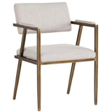 Ventouz Arm Chair, Beige Linen - Furniture - Sunpan