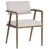 Ventouz Arm Chair, Beige Linen - Furniture - Sunpan