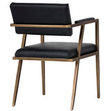 Ventouz Arm Chair, Vintage Black - Furniture - Sunpan