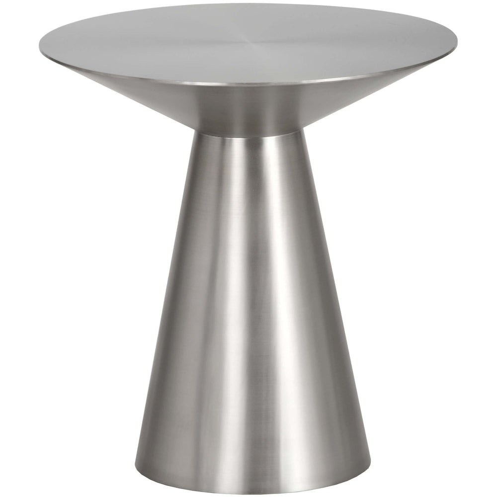 Carmel Side Table, Brushed Stainless - Furniture - Accent Tables - High Fashion Home