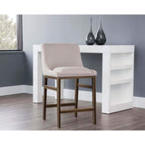 Halden Counter Stool, Beige (Set of 2) - Furniture - Dining - High Fashion Home