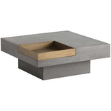 Quill Coffee Table, Grey - Modern Furniture - Coffee Tables - High Fashion Home