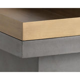 Quill Rectangular Coffee Table, Grey - Modern Furniture - Coffee Tables - High Fashion Home