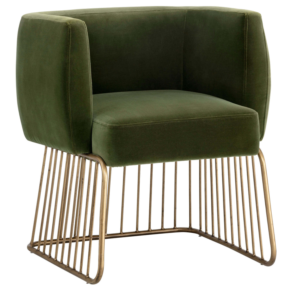 Gala Arm Chair, Forest Green
