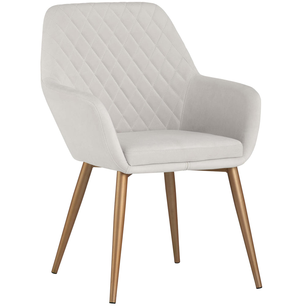 Jayna Dining Chair, Antonio Linen, Champagne Gold, Set of 2-Furniture - Dining-High Fashion Home