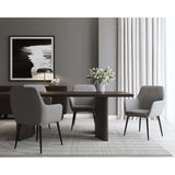 Jayna Dining Chair, Polo Club Stone, Black Legs, Set of 2-Furniture - Dining-High Fashion Home