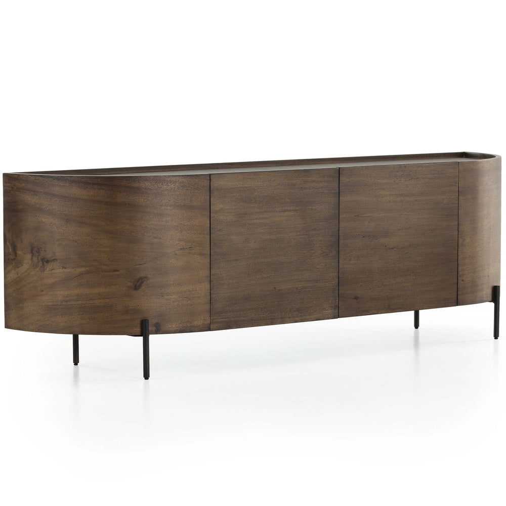 Lunas Media Console, Caramel Guanacaste-Furniture - Storage-High Fashion Home