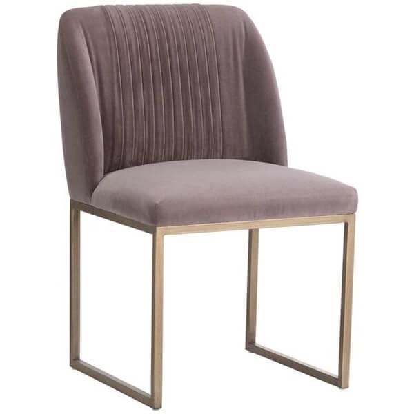 Nevin Dining Chair, Blush Purple (Set of 2) - Furniture - Dining - High Fashion Home