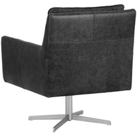 Easton Swivel Chair, Marseille Black - Furniture - Chairs - High Fashion Home