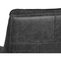 Easton Swivel Chair, Marseille Black - Furniture - Chairs - High Fashion Home