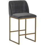 Nevin Counter Stool, Shadow Grey - Furniture - Dining - High Fashion Home