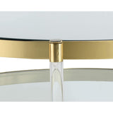 York Coffee Table, Brass - Modern Furniture - Coffee Tables - High Fashion Home