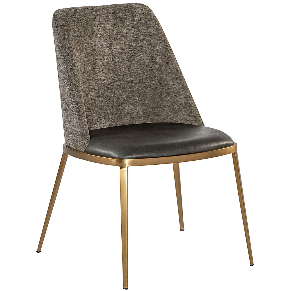 Dover Dining Chair, Bravo Portabella/Sparrow Grey, Set of 2