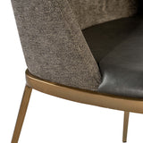 Dover Dining Chair, Bravo Portabella/Sparrow Grey, Set of 2