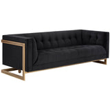 Ekon Sofa, Abbington Black - Modern Furniture - Sofas - High Fashion Home