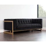 Ekon Sofa, Abbington Black - Modern Furniture - Sofas - High Fashion Home