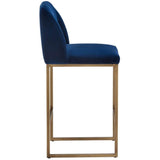 Nevin Counter Stool, Sapphire Blue - Furniture - Dining - High Fashion Home