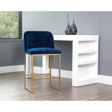 Nevin Counter Stool, Sapphire Blue - Furniture - Dining - High Fashion Home