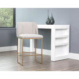 Nevin Counter Stool, Polo Club Muslin - Furniture - Dining - High Fashion Home