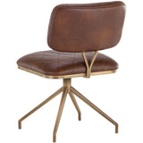 Virtu Swivel Office Chair, Bravo Cognac - Furniture - Office - High Fashion Home