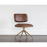 Virtu Swivel Office Chair, Bravo Cognac - Furniture - Office - High Fashion Home