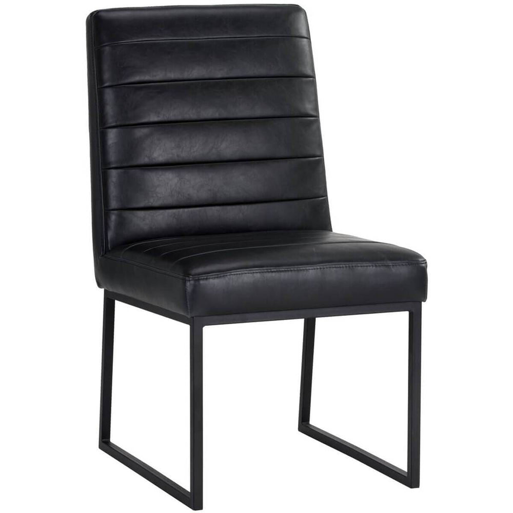 Spyros Dining Chair, Coal Black - Furniture - Dining - High Fashion Home