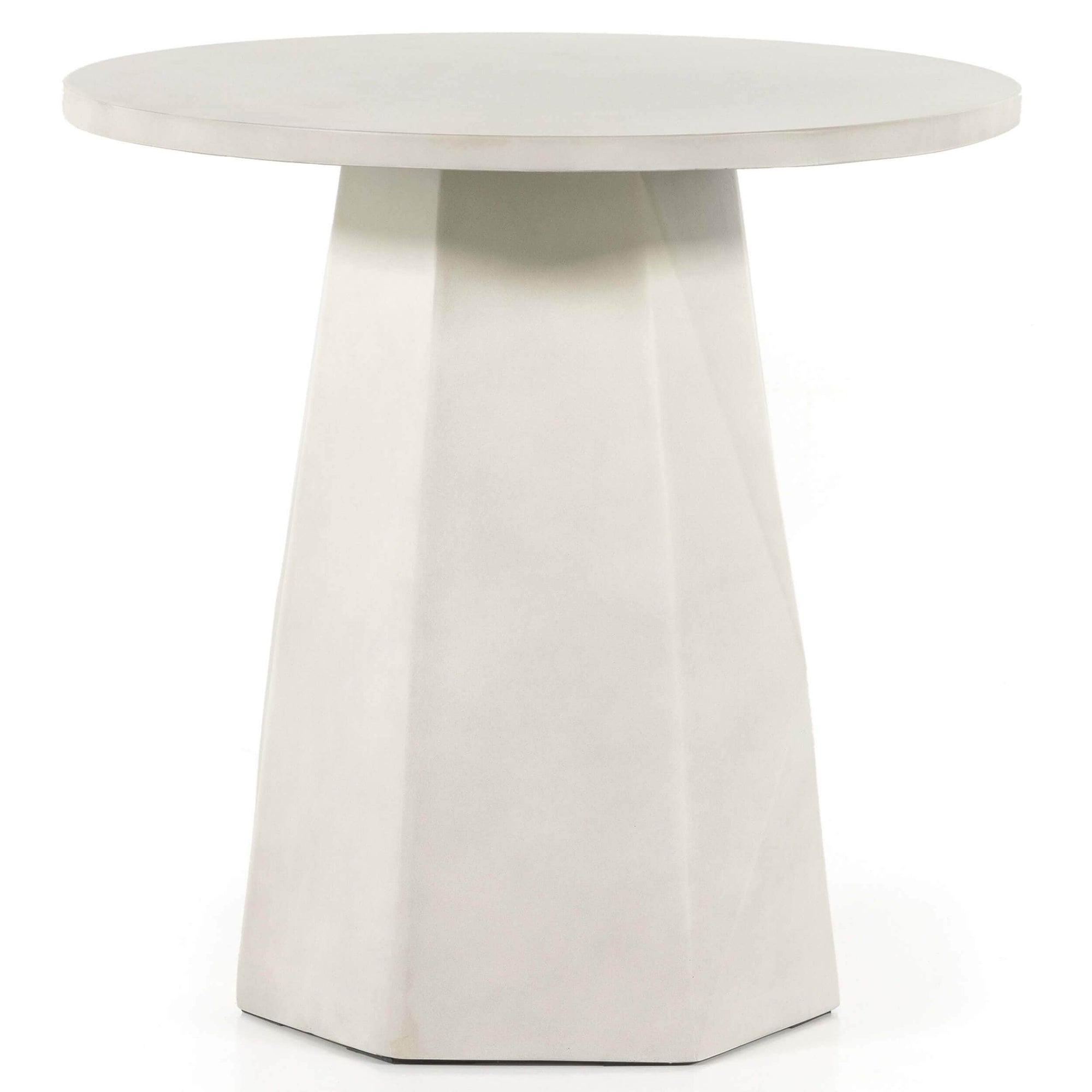 White outdoor accent table discount