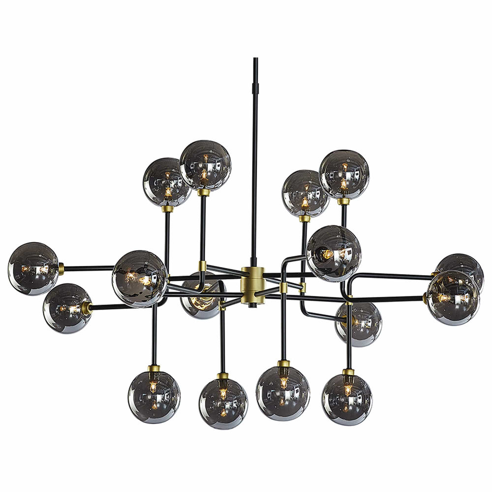 Deimos Large Chandelier, Smoke Grey-Lighting-High Fashion Home