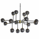 Deimos Large Chandelier, Smoke Grey-Lighting-High Fashion Home