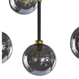 Deimos Large Chandelier, Smoke Grey-Lighting-High Fashion Home