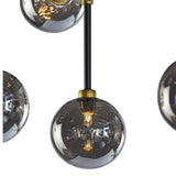 Deimos Large Chandelier, Smoke Grey-Lighting-High Fashion Home