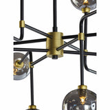 Deimos Large Chandelier, Smoke Grey-Lighting-High Fashion Home
