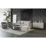 Deimos Large Chandelier, Smoke Grey