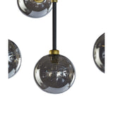 Deimos Large Chandelier, Smoke Grey