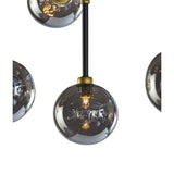 Deimos Large Chandelier, Smoke Grey