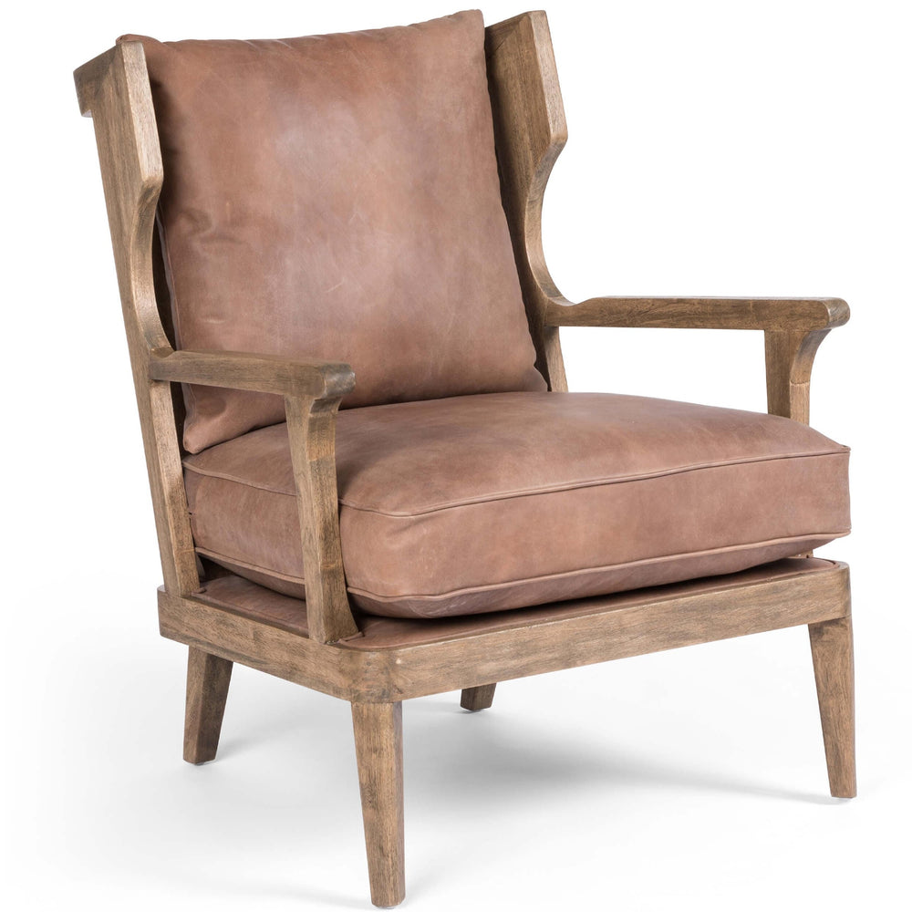 Lennon Leather Chair, Heirloom Sienna-Furniture - Chairs-High Fashion Home