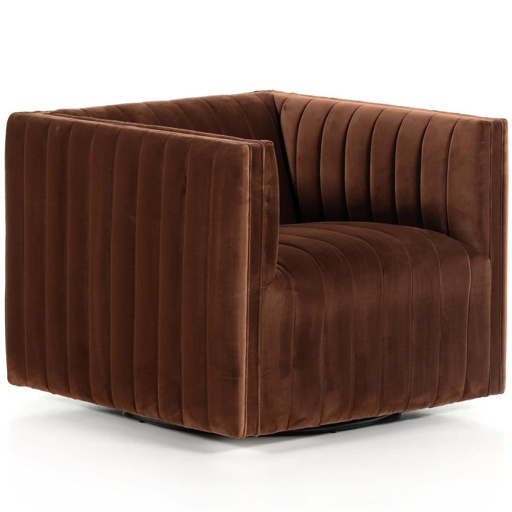 Augustine Swivel Chair, Surrey Auburn-Furniture - Chairs-High Fashion Home