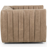 Augustine Leather Swivel Chair, Palermo Drift-Furniture - Chairs-High Fashion Home