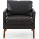 Olson Leather Chair, Sonoma Black-Furniture - Chairs-High Fashion Home