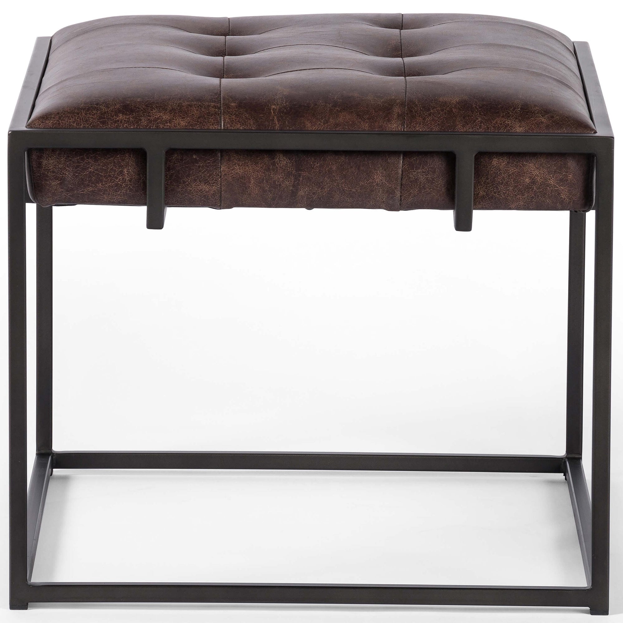 Oxford Leather End Table, Havana High Fashion Home