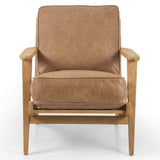 Brooks Leather Lounge Chair, Palomino