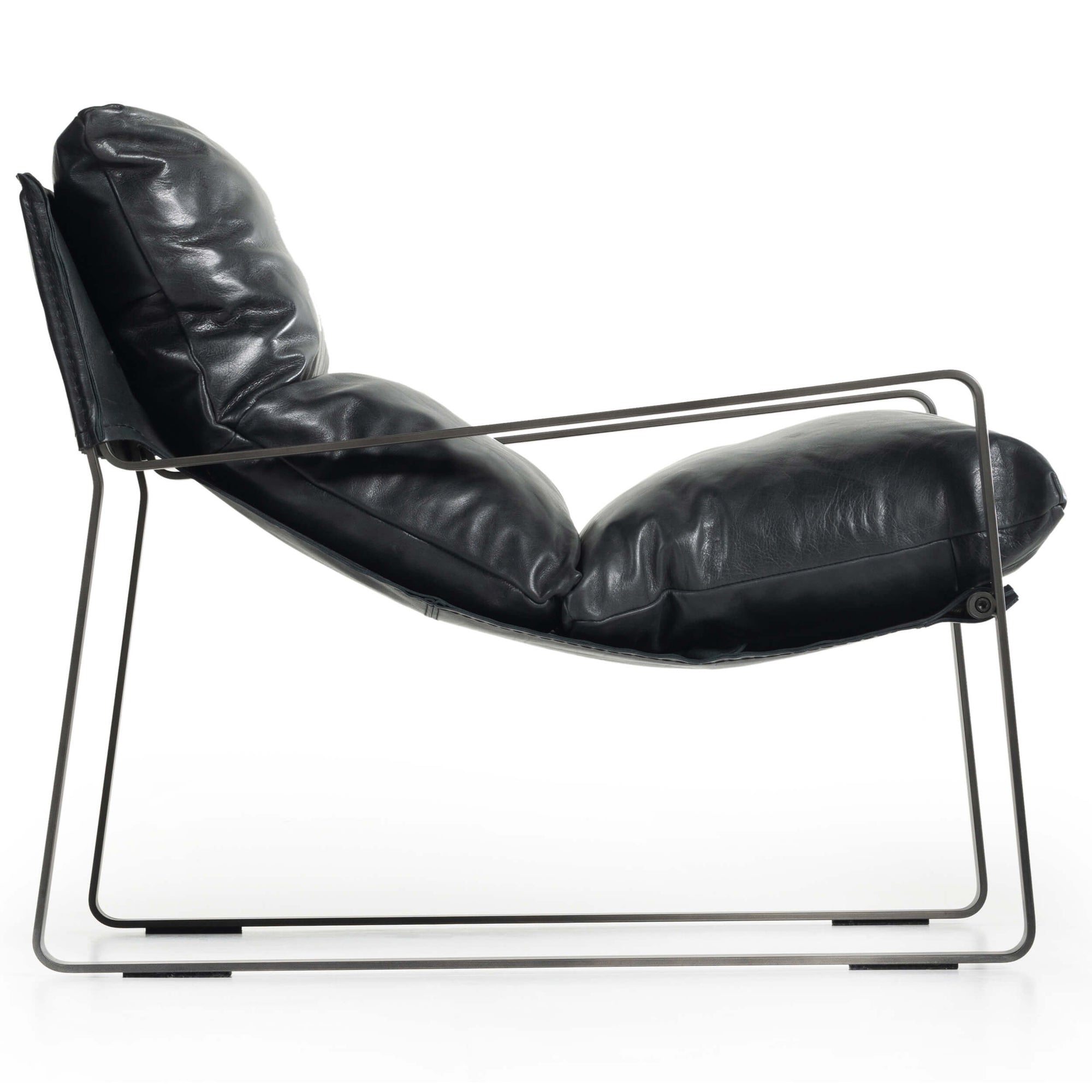 Emmett leather sling chair 2025