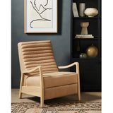 Chance Leather Recliner, Palermo Nude-Furniture - Chairs-High Fashion Home