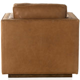 Kiera Leather Swivel Chair, Palermo Cognac